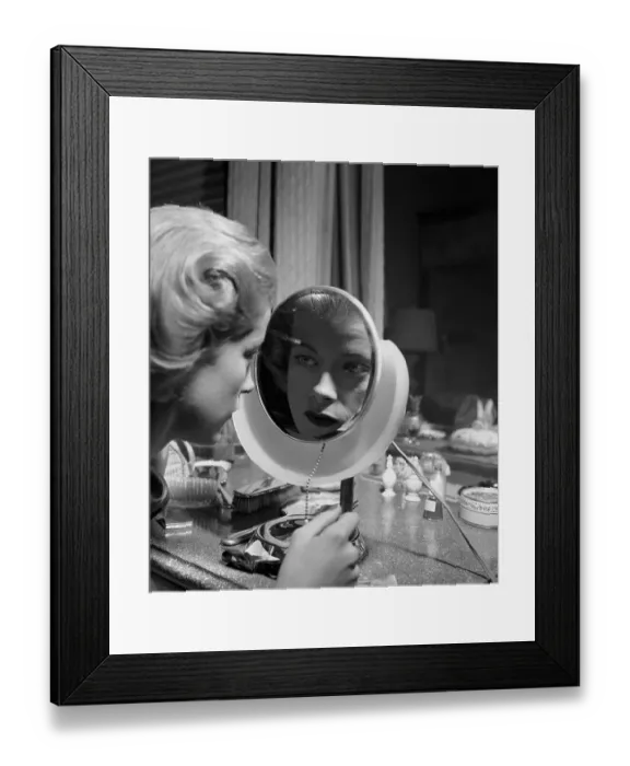 Framed Print : Touching Up Eyebrows Framed Print : Touching Up Eyebrows