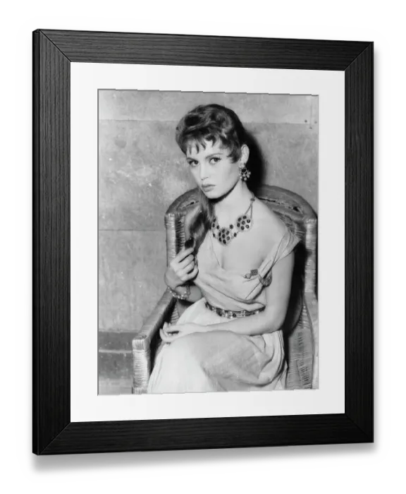 Framed Print : Actress Brigitte Bardot Wearing Movie Costume Framed Print : Actress Brigitte Bardot Wearing Movie Costume