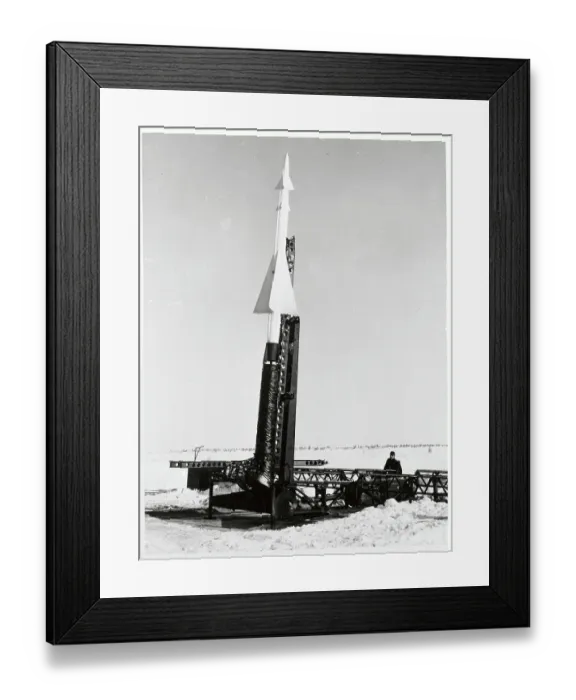Framed Print : NIKE Missile Staning on Launch Pad Framed Print : NIKE Missile Staning on Launch Pad