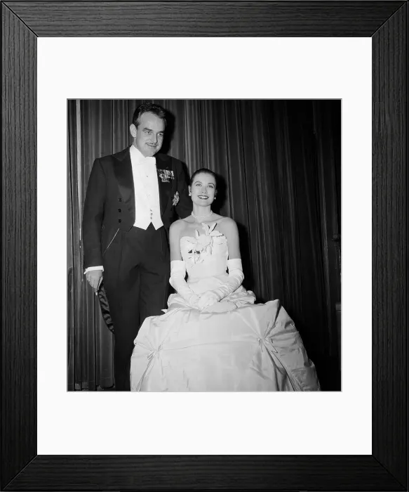 Framed Print : Grace Kelly Wearing Evening Gown Framed Print : Grace Kelly Wearing Evening Gown