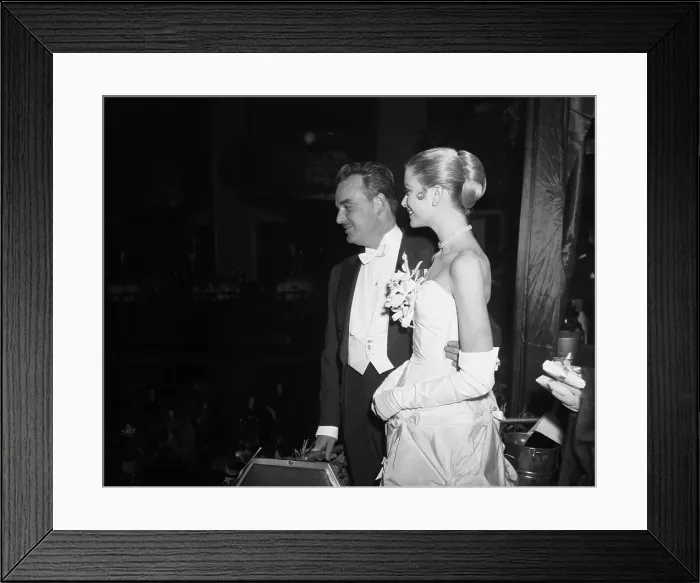 Framed Print : Prince Rainier III and Grace Kelly