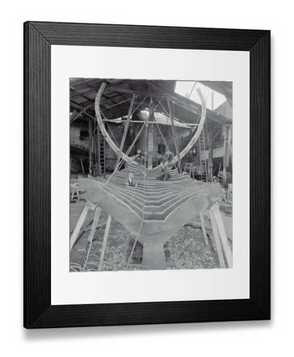 Framed Print : Men Working on the Mayflower Framed Print : Men Working on the Mayflower