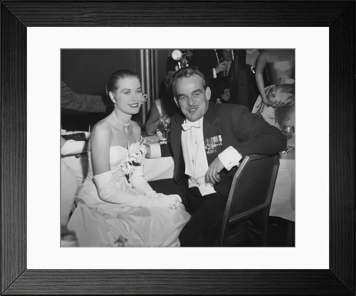 Framed Print : Grace Kelly and Prince Rainier III Framed Print : Grace Kelly and Prince Rainier III