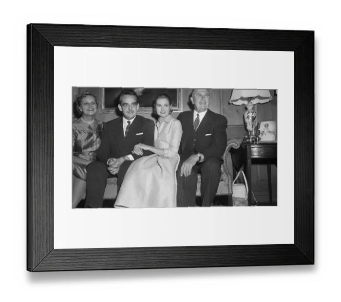 Framed Print : Prince Rainier, Grace Kelly Seated Framed Print : Prince Rainier, Grace Kelly Seated