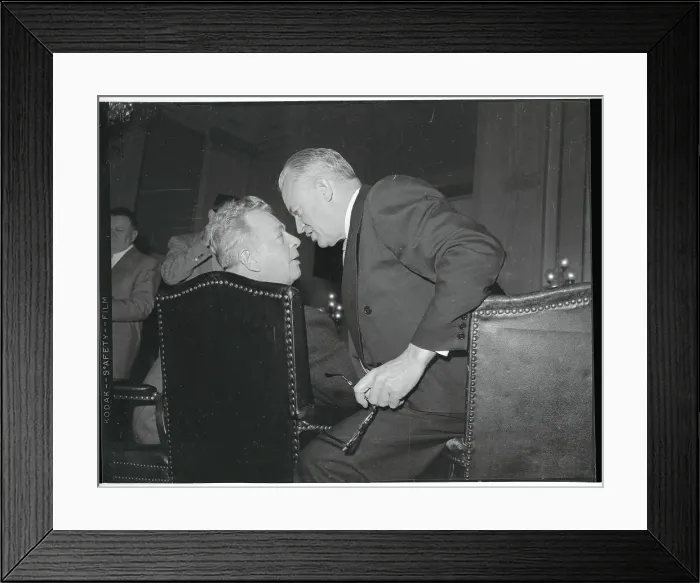 Framed Print : Portrait of Styles Bridges and Everett Dirksen Conferring Framed Print : Portrait of Styles Bridges and Everett Dirksen Conferring