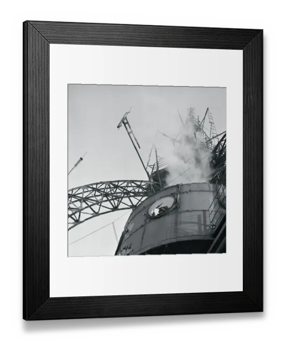 Framed Print : Fire Burning on Eiffel Tower Framed Print : Fire Burning on Eiffel Tower
