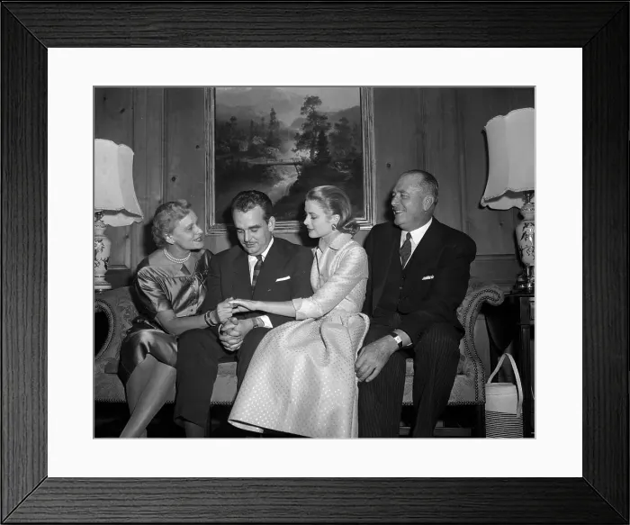 Framed Print : Grace Kelly Showing Everyone Her Ring Framed Print : Grace Kelly Showing Everyone Her Ring