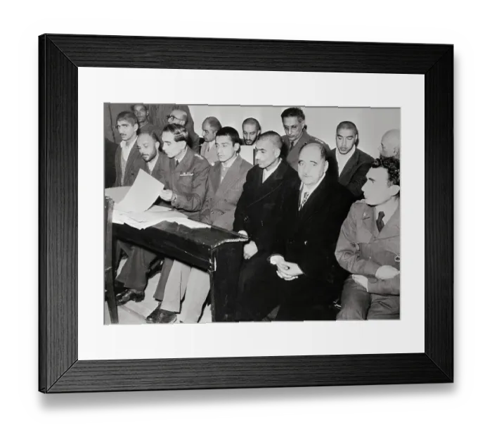 Framed Print : Navab Safavi and Khalil Tamassebi Being Sentenced Framed Print : Navab Safavi and Khalil Tamassebi Being Sentenced