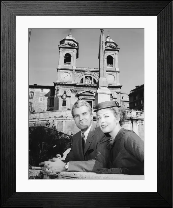 Framed Print : Arlene Dahl and Fernando Lamas in Rome Framed Print : Arlene Dahl and Fernando Lamas in Rome