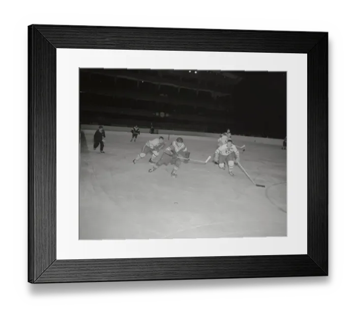 Framed Print : U.S. Hockey Team Against Canada During the Olympics Framed Print : U.S. Hockey Team Against Canada During the Olympics