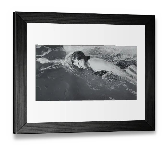Framed Print : Lorraine Crapp Swimming Framed Print : Lorraine Crapp Swimming