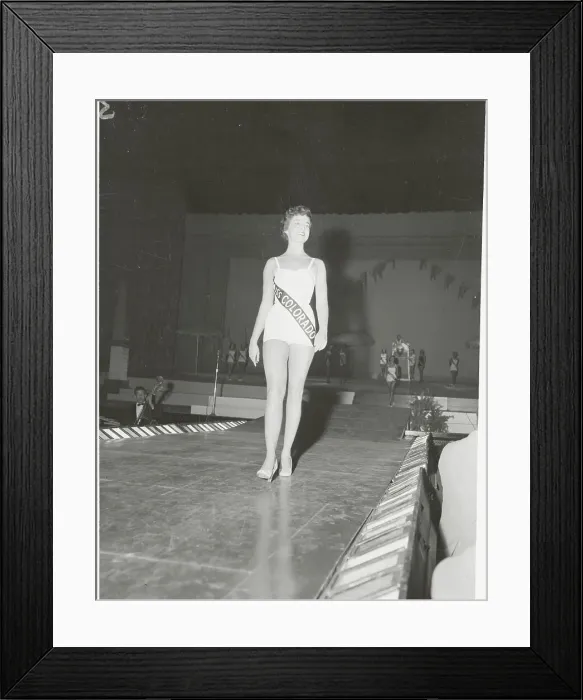 Framed Print : Miss America Taking Her Walk Framed Print : Miss America Taking Her Walk