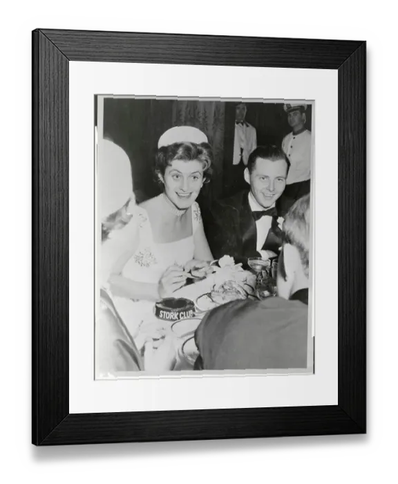 Framed Print : Jean Ann Kennedy with Fiancee Framed Print : Jean Ann Kennedy with Fiancee