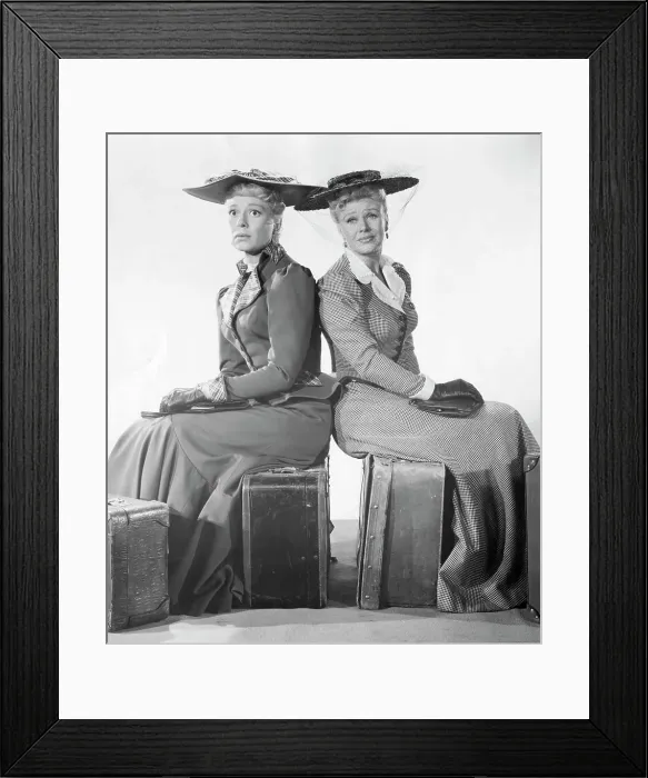 Framed Print : Ginger Rogers and Carol Channing Framed Print : Ginger Rogers and Carol Channing