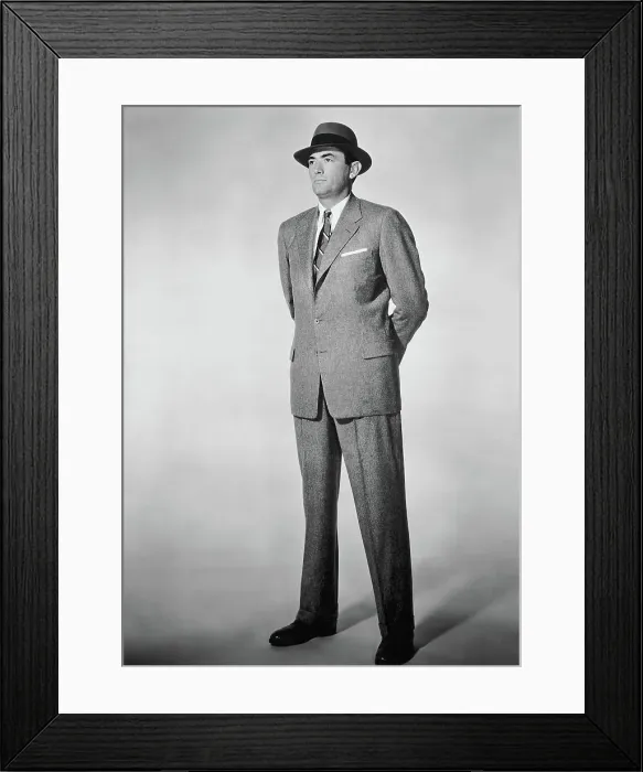 Framed Print : Gregory Peck in Gray Flannel Suit Framed Print : Gregory Peck in Gray Flannel Suit