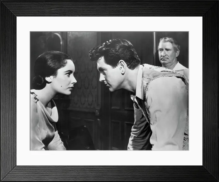 Framed Print : Elizabeth Taylor and Rock Hudson in Giant Framed Print : Elizabeth Taylor and Rock Hudson in Giant