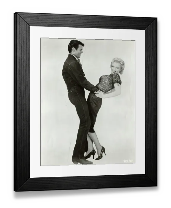 Framed Print : Actress Marilyn Monroe and Don Murray