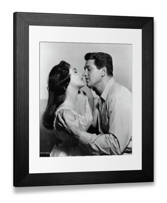 Framed Print : Elizabeth Taylor and Rock Hudson in Giant Framed Print : Elizabeth Taylor and Rock Hudson in Giant