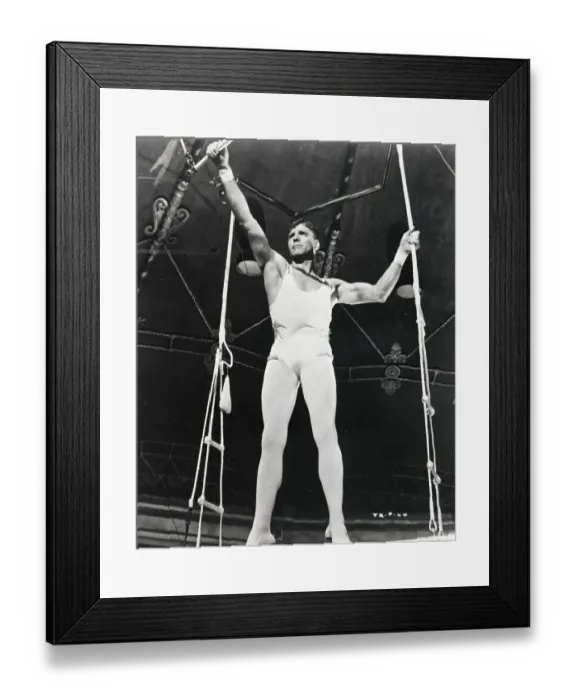 Framed Print : Burt Lancaster In Movie / On Trapeze Framed Print : Burt Lancaster In Movie / On Trapeze