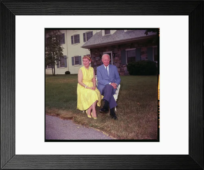 Framed Print : Portrait of President and Mamie Eisenhower Framed Print : Portrait of President and Mamie Eisenhower