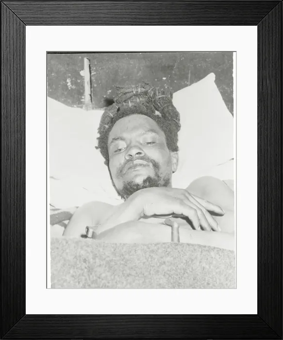 Framed Print : Leader Dedan Kimathi in Hospital Framed Print : Leader Dedan Kimathi in Hospital
