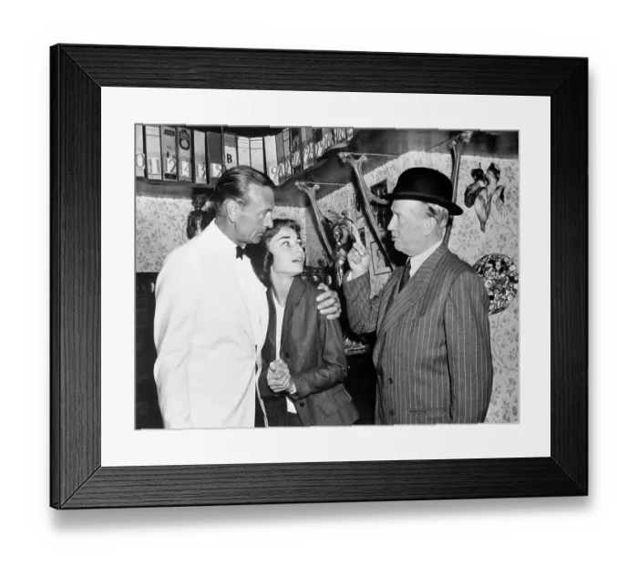 Framed Print : Gary Cooper, Audrey Hepburn and Maurice Chevalier Rehearsing Framed Print : Gary Cooper, Audrey Hepburn and Maurice Chevalier Rehearsing