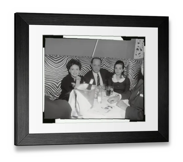 Framed Print : Judy Garland Sitting with Daughter and Friends Framed Print : Judy Garland Sitting with Daughter and Friends