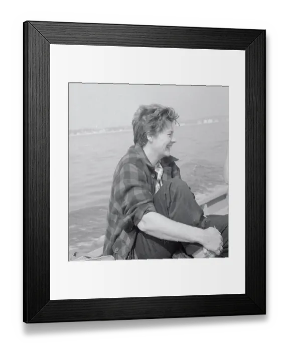 Framed Print : Henriette Rosenberg Sitting on Beach Framed Print : Henriette Rosenberg Sitting on Beach