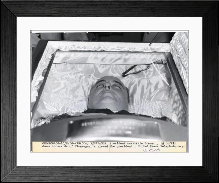 Framed Print : Body of Anastasio Somoza Lying in State Framed Print : Body of Anastasio Somoza Lying in State