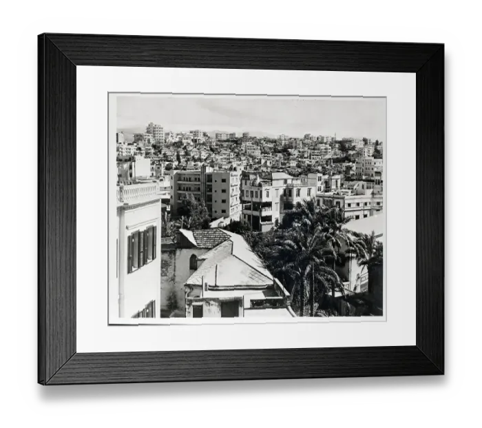Framed Print : General View Of Beirut In 1956