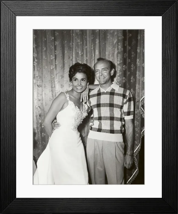 Framed Print : Lena Horne Leaning On Hermes Pan Framed Print : Lena Horne Leaning On Hermes Pan