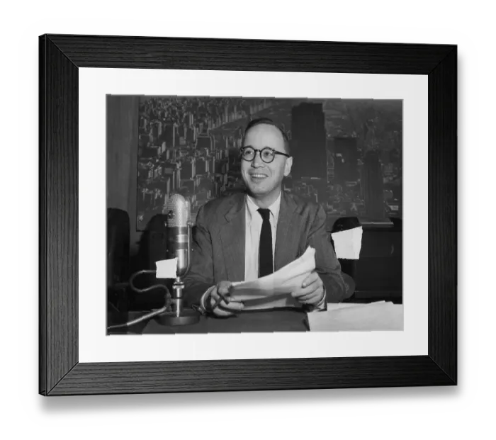 Framed Print : Arthur Schlesinger Jr. Seated at Desk Framed Print : Arthur Schlesinger Jr. Seated at Desk