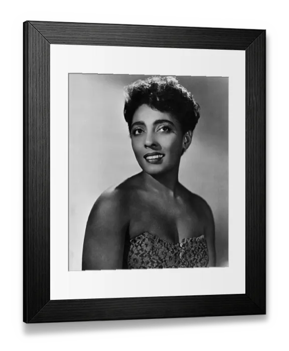 Framed Print : Singer Carmen McRae Posing in Strapless Dress Framed Print : Singer Carmen McRae Posing in Strapless Dress