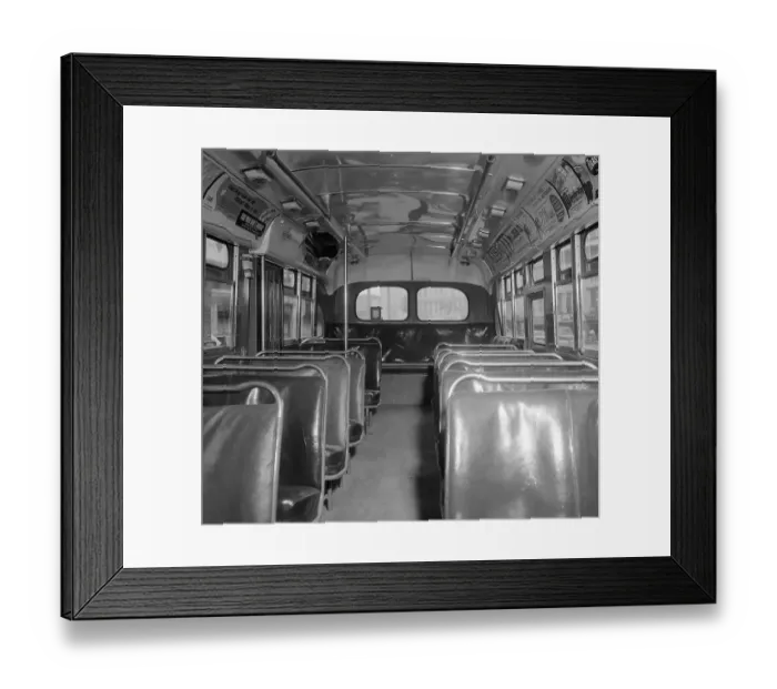 Framed Print : Inside of a Montgomery Transit Bus Framed Print : Inside of a Montgomery Transit Bus