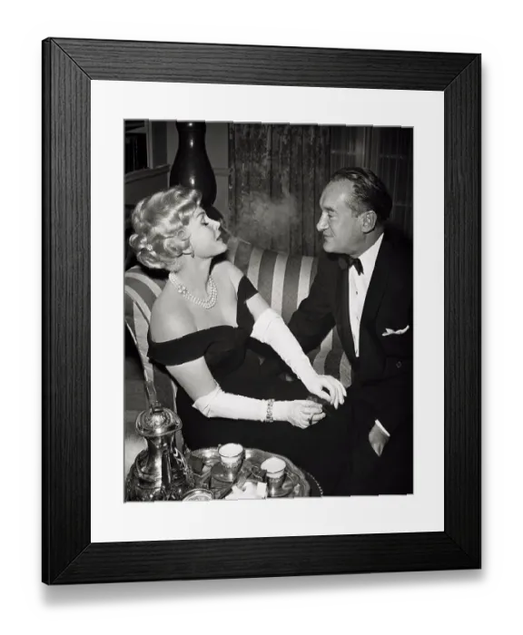 Framed Print : Actress Zsa Zsa Gabor and George Sanders in Scene Framed Print : Actress Zsa Zsa Gabor and George Sanders in Scene