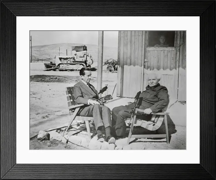Framed Print : Edward G. Murrow Interviewing David Ben Gurion Framed Print : Edward G. Murrow Interviewing David Ben Gurion
