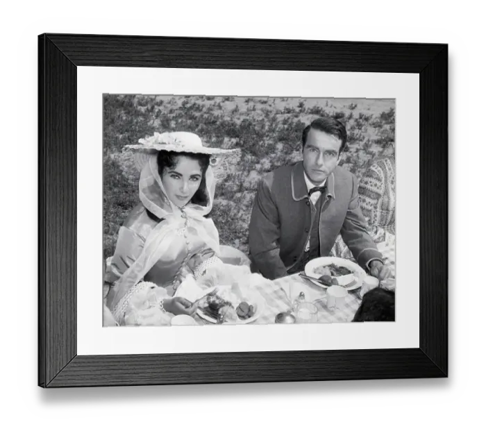 Framed Print : Elizabeth Taylor and Montgomery Clift Framed Print : Elizabeth Taylor and Montgomery Clift