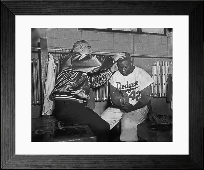 Framed Print : Doctor Examining Jackie Robinson Framed Print : Doctor Examining Jackie Robinson