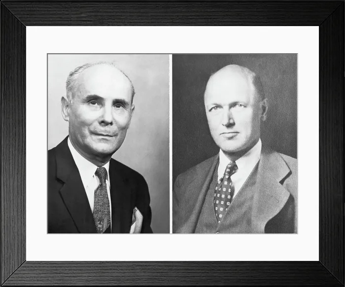 Framed Print : Andre Cournand and Dickinson Richards Framed Print : Andre Cournand and Dickinson Richards