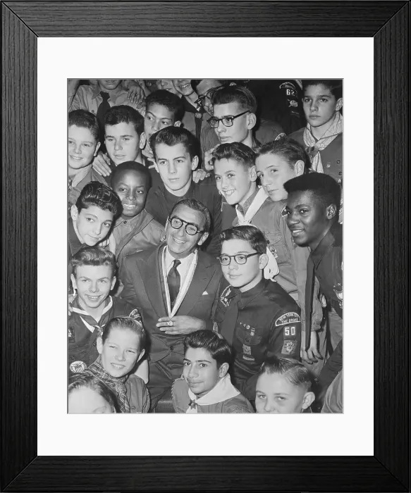 Framed Print : Irving Berlin Standing with Others Framed Print : Irving Berlin Standing with Others