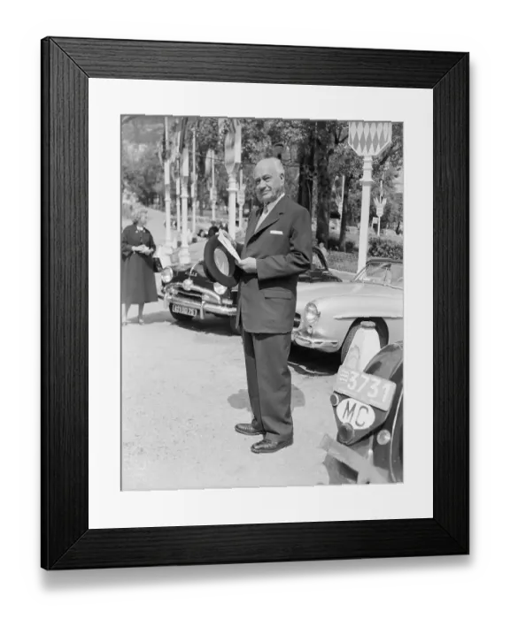 Framed Print : Portrait of Conrad Hilton Framed Print : Portrait of Conrad Hilton