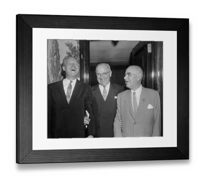 Framed Print : Harry S. Truman, Center, with Colleagues Framed Print : Harry S. Truman, Center, with Colleagues