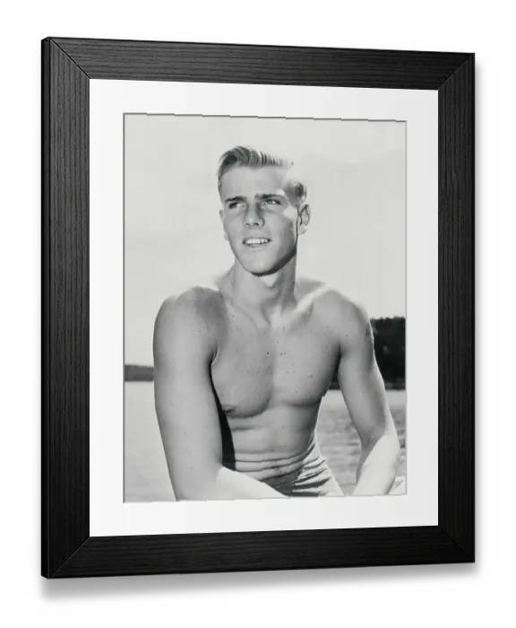 Framed Print : Portrait of Murray Rose Framed Print : Portrait of Murray Rose
