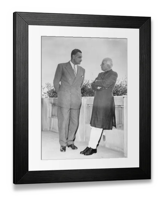 Framed Print : Gamal Abdel Nasser Speaking with Jawaharlal Nehru Framed Print : Gamal Abdel Nasser Speaking with Jawaharlal Nehru