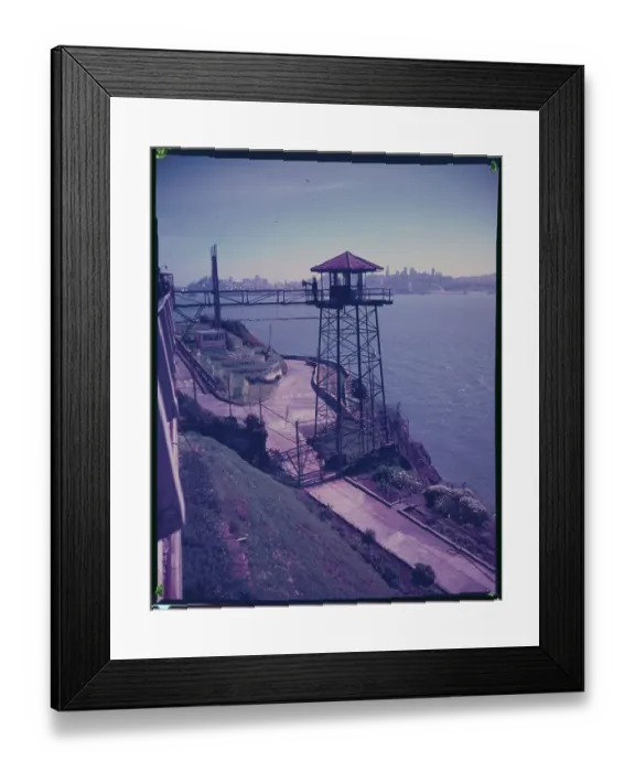 Framed Print : Alcatraz Prison from Guard Tower Framed Print : Alcatraz Prison from Guard Tower