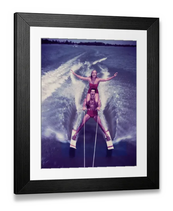 Framed Print : Water Ski Champions in Action Framed Print : Water Ski Champions in Action
