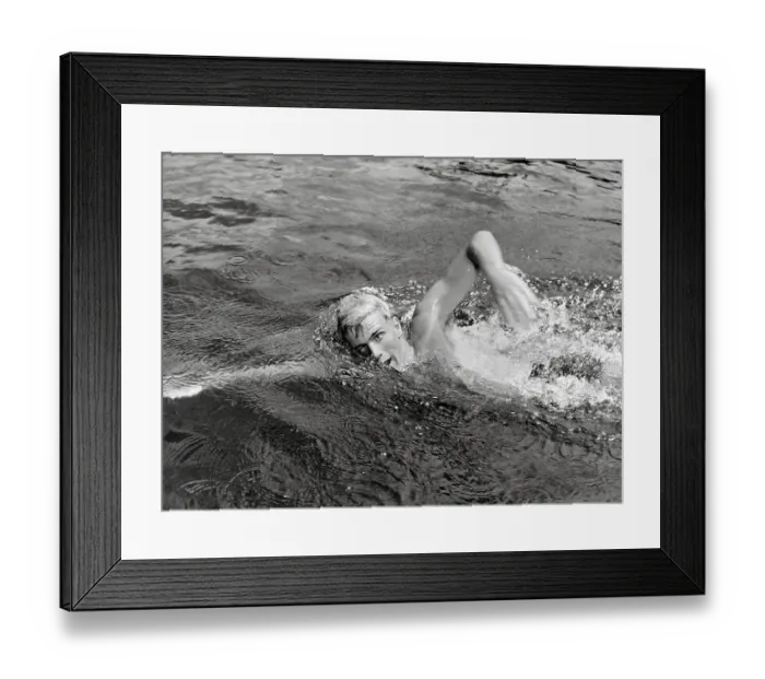 Framed Print : Murray Rose Swimming in Pool Framed Print : Murray Rose Swimming in Pool