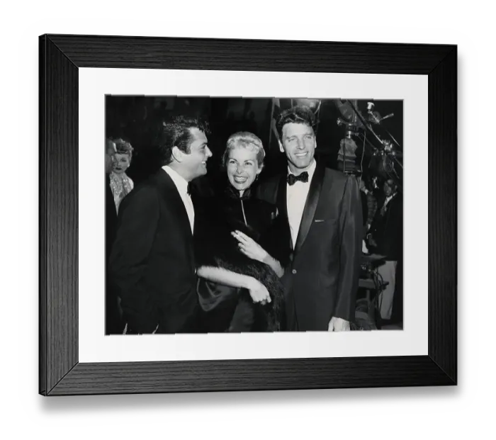 Framed Print : Burt Lancaster and Tony Curtis with Janet Leigh Framed Print : Burt Lancaster and Tony Curtis with Janet Leigh