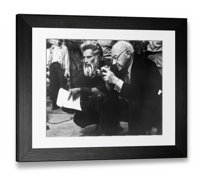 Framed Print : Charlton Heston and Cecil B. DeMille Framed Print : Charlton Heston and Cecil B. DeMille