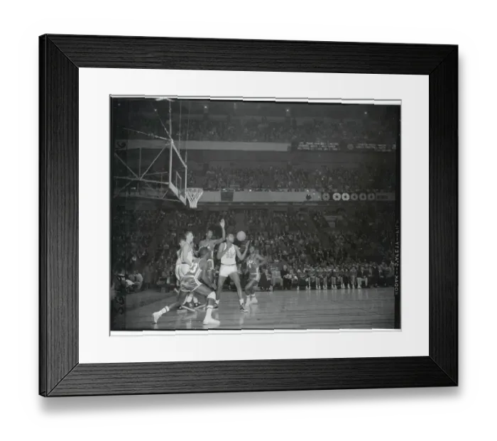 Framed Print : Basketball Players Fighting for the Ball Framed Print : Basketball Players Fighting for the Ball